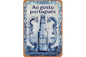 Volly Ao Gosto Portugues Super Bock Rétro empêcher l'éblouissement classique élégant amusant art mode métal décoration murale signe d'étain adapté pour cuisine salon bar café décoration