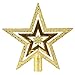Produktbild HCFKJ 2017 Mode Weihnachten 1Pc Goldene Stern Weihnachtsbaum Oberseiten Dekoration WeihnachtszubehöR (M)