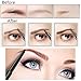 Trillycoler Waterproof Automatic Rotated Makeup Eyebrow Pen Eyeline Pencil + Brush (Light Coffee)
