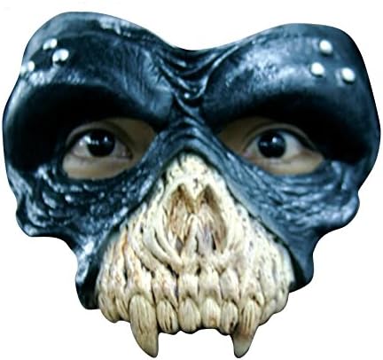 Fancy Dress Scary Halloween Washable Latex Half Face Mask Tartaro