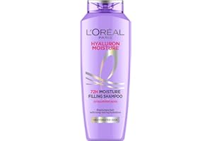 L Oréal Paris Moisture Filling Shampoo, With Hyaluronic Acid, For Dry & Dehydrated Hair, Adds Shine & Bounce, Hyaluron Moisture 72H, 340Ml.