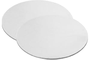 PATIKIL Disco Acciaio 80mm, 2pz Etichette Stampaggio Metalli, Cerchio Rotondo, Piastra Metallico, Attacco Acciaio Inossidabile 304, per Incisione Laser, Targhetta Nome Artigianale