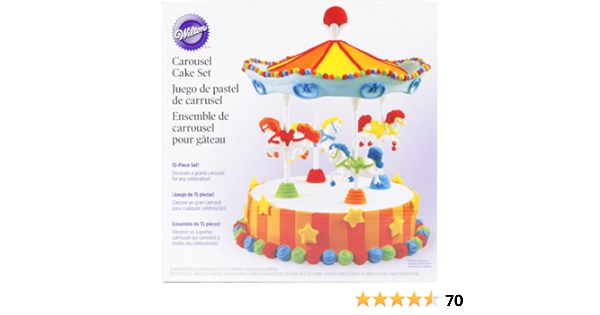 Wilton Presentoir A Gateau En Forme De Carrousel Amazon Fr Cuisine Et Maison