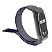 Produktbild Altsommer 13mm für XiaoMI MI-Band 2 Klettverschluss Nylon Loopback mit Metall Schutzhülle Armband Bracelet Armband Gewebtes Nylon Uhrenarmband Ersatzarmband fü Damen Herren (Blau)
