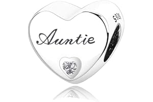 MsRosy New S925 Sterling Silver Hearts Charms For Bracelets and Necklaces Gift For All the Family and Friends