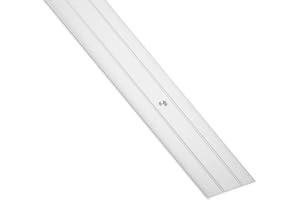 1 st SOTECH Övergångsprofil Cross Aluminium Dörrövergångsskena laminat, parkett, vinyl Bredd 37 mm perforerad Aluminium silver anodiserad kompensationsprofil 100 cm