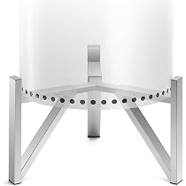 Edelstahl-Feuerstelle 50,8 Cm – Raucharm, Mit Abnehmbarem Aschekasten & Ständer Für Garten, Camping & Co.