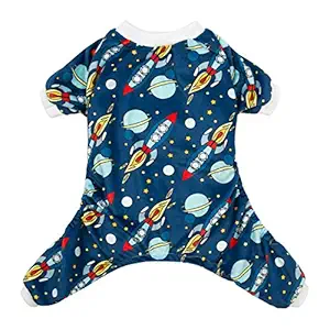 CuteBone Rocket Dog Pjs Medium Onesies Pet Clothes Jumpsuit Apparel Soft Pajamas P16M