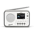 Roberts PLAY20 Compact and Portable DAB/DAB+/FM Digital Radio, Rubber-Protected, Full Colour Screen, White