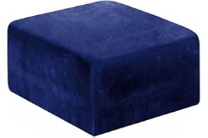 ZZDZW Copertura Sgabello Quadrato,Copri Ottomano ,Fodere Coprisgabello Fodere per Sgabello Fodera per Poggiapiedi Velluto Copri Pouf Quadrato 80x80/100x100/50x50/40 x 40 Quadrati Elasticizzato ( Color : #31