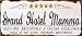 Produktbild Schild "Grand Hotel Mamma" 25 x 11 cm Metall Vintage