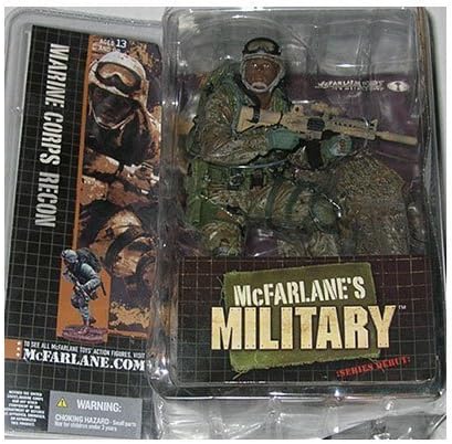 McFarlanes Military Series 1 Marine Corps Recon (African American) Action Figure by McFarlanes Military