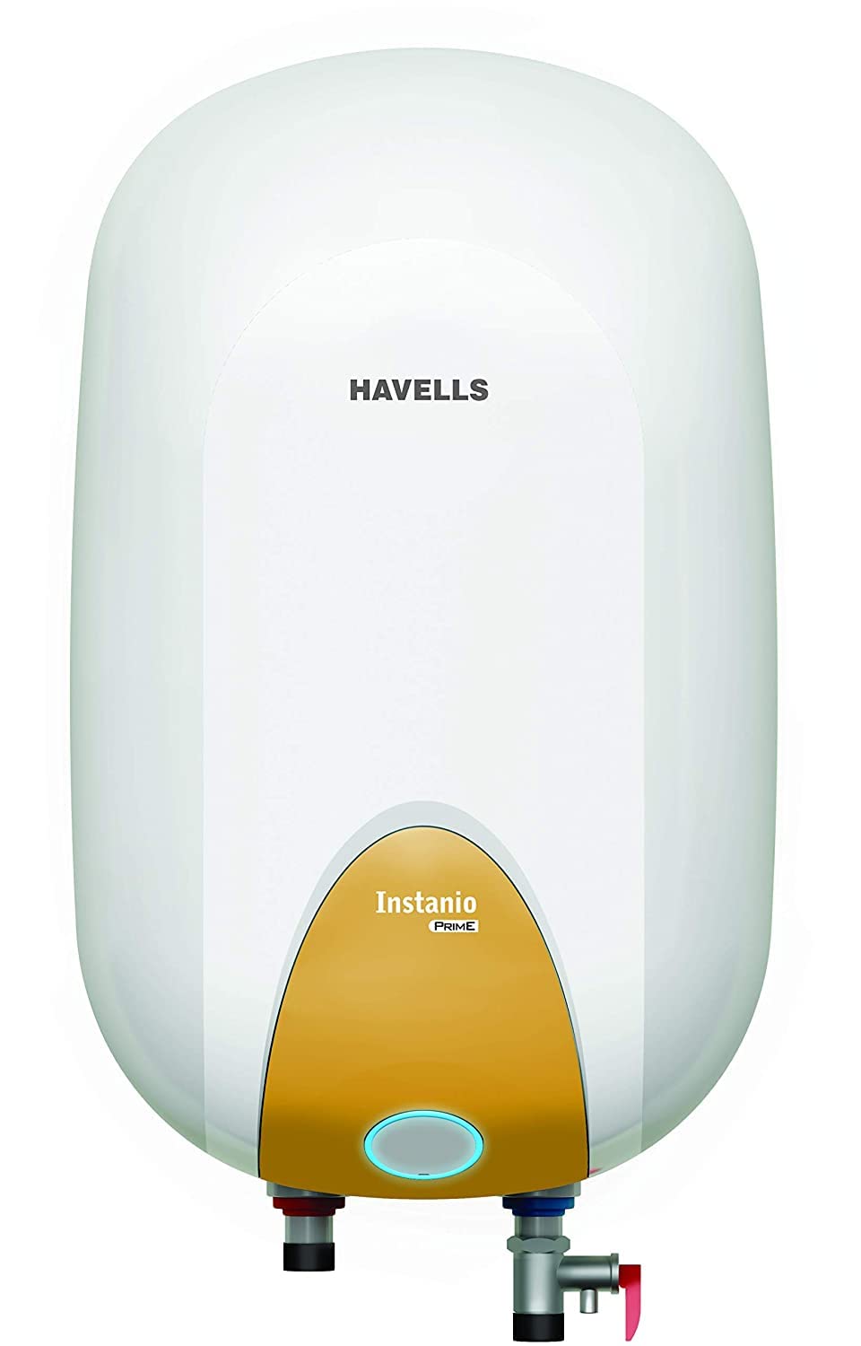 Havells Instanio Prime 15 Litre Storage Water Heater| Color Changing LED Ring Indicator, Feroglas Coated Tank| Warra: 5 Year 
