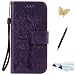 Produktbild Lenovo ZUK Z2 Pro Hülle, TOUCASA® Vintage/Retro Bookstyle Lederhülle Handyhülle PU Leder Flip Tasche Case Niedlich Katzen und Bäume Muster mit Stand-Funktion Kredit Kartenfächer und Magnetverschluss Brieftasche Tasche Wallet Case für Lenovo ZUK Z2 Pro + 1 x Eingabestift + 1 x Glitzer Staub Stecker, Lila