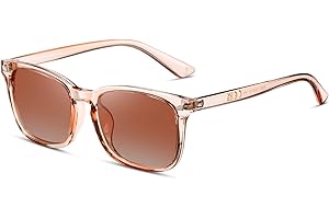 TIANYESY Polarised Sunglasses Mens Womens - Rectangle Designer Black UV Protection Ladies Sun Glasses for Driving Fishing Outdoor