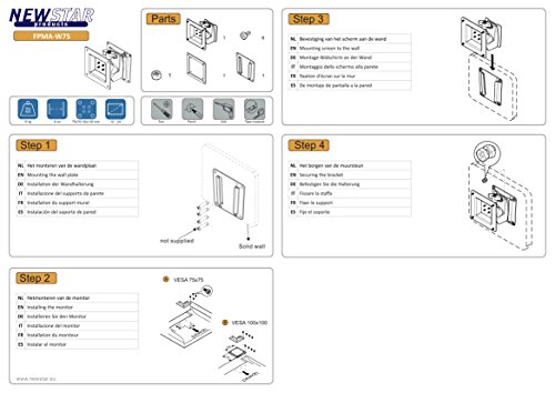 Newstar FPMA-W75 LCD/LED/TFT-Wall Mount schwarz - 2