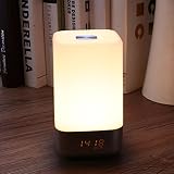 Mabor Wake-Up Light,Lichtwecker, Wecker Licht, Aufwachen mit Licht, Sonnenaufgang Simulation (Sonnenaufgangfunktion, 5 Natürlichen Wecktöne ,als RGB dimmable Stimmungslicht Touchdisplay, Digitale Wecker - 8