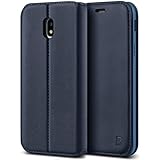 CALIDAD: Usamos cuero de imitación de alta calidad, suave y duradero. Aspecto de primera, de cuero desgastado, diseñado para darle protección a su Samsung Galaxy J5 2017 contra humedad accidental, colisiones, raspaduras.