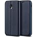 Produktbild BEZ® Hülle für Samsung J3 2017 Handyhülle, Hülle Tasche Kompatibel für Samsung Galaxy J3 2017, Case Schutzhüllen aus Klappetui mit Kreditkartenhaltern, Ständer, Magnetverschluss, Blau Marine