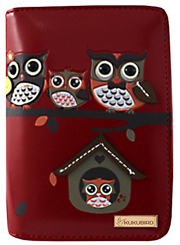 Cartera de mano Kukubird con diseño de lechuzas, color, talla Large