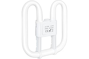 Liuyife GR8 2-PIN 16W Compact Fluorescent Lamp Non-Dimmable Warm White 3500K, 230V, Recessed Ceiling Light, CFL Light Bulb, Low Energy Light Bulb, Suitable for Indoor Stair Corridors, Halls,1 Pack