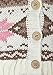 Babaluno Designer Baby Girls Fair Isle Pattern Zip Up Hooded Chunky Cardigan (9-12m)