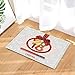 Produktbild GAOFENFFR Weihnachtsdekor Runde Banner mit rotem Band für EIN frohes neues Jahr 2018 Loading Bath Teppiche Rutschfeste Fußmatte Indoor 60X40CM