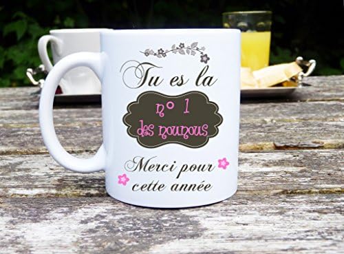 Nanny Mug, “Tu es la n° 1 des nounous”, Nanny Gift, Childminder Gift [French Language Design]