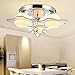 Produktbild Luxus-Crystal Light moderne minimalistische LED-Decke Wohnzimmer Schlafzimmer Restaurant Beleuchtung Gre 480 * 300mm rund Druckschalter E27 Lampenfassung