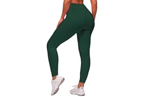 Memoryee Leggins Donna Sportivi Anticellulite Pantaloni Push up Booty Pantacollant Vita Alta Fitness Elastici Taglia Grossa Leggings Yoga