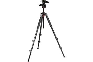 Manfrotto Kit Trépied à 3 Parties avec Rotule en Aluminium, Support pour Smartphone, Stabilisateur Appareil Photo, Bras Magique, Accessoires de Photographie