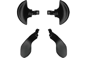 PEIXIONG 4 Pcs Back Paddles for PS5 Edge Controller, Interchangeable Metal Rear Paddles,Metallic Rear Paddles Trigger Buttons Replacement Parts for PS5 Edge Controller (Black)