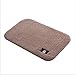 Produktbild HUOXIAO Fußmatte Teppiche, Polyester Boden Badezimmer Matte High-Wolle Mikrofaser Rutschfeste Haushalt Teppich Starke Saugfähigen Boden Bad Eingang Tür Matte (Grau),80X120cm