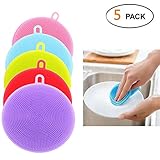 [Multifuncional] Silicona de alta calidad, resistente al calor. Usted puede lavar platos, platos tales como tazones, frutas y verduras. También se puede utilizar como un agarrador. Se puede limpiar fácilmente con agua o lavavajillas. Porque hay un gancho, el almacenamiento también es conveniente.
