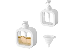 yolzhxe 2 st tvåldispenser, 500 ml transparent tvåldispenser för badrum