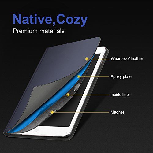 Huawei MediaPad M3 Lite 10.1 hülle, IVSO hochwertiges PU Leder Etui hülle Tasche Case – mit Standfunktion, super 360° Anti-Wrestling, ist für Huawei MediaPad M3 Lite 10.1 Tablet-PC perfekt geeignet (Blau) - 7