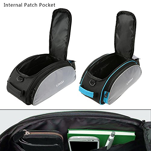 Lixada 13L multifunktionale Fahrrad Tasche Pannier Rücksitz Tasche Handtasche Umhängetasche - 5