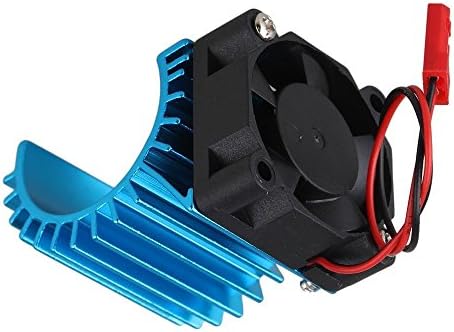 Yiguo Blue Aluminum Alloy 380 Motor heatsink with Fan for RC 1:16 Car Motor Heat sink 308006
