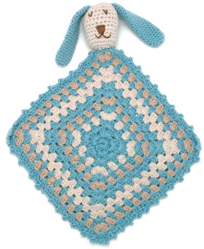 Pebble organic cotton sleepy bunny doudou - duck egg blue (comfort blanket toy)