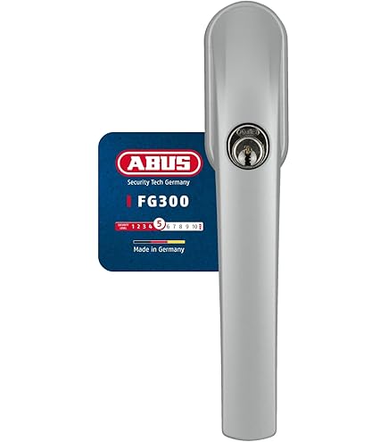 ABUS FG400 BK Lockable Window Handle, Black, Different Locking