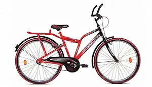 Hercules Boys MTB Sparx RF 24T Turbodrive Stylish Steel Frame Sporty MTB Bike/Bicycle (Red)