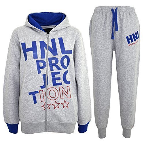 a2z4kids - Chándal - para niño - Gris & Azul, 13 Years