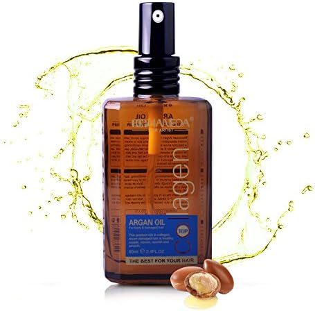 Argan Moroccan Oil Hair Oil Pure Organic Essential Collagen Skin Moisturiser Cuticle Oils Nail Treatment Gel for Dry Damaged Hair 60ml 2.4 fl.oz