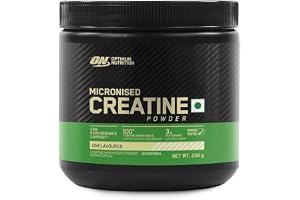 RCB Limited Edition Optimum Nutrition (ON) Micronized Creatine Powder – 250 g, 83 Serves, 3g of 100% Creatine Monohydrate per serve, Supports Athletic Performance & Power, Unflavored.