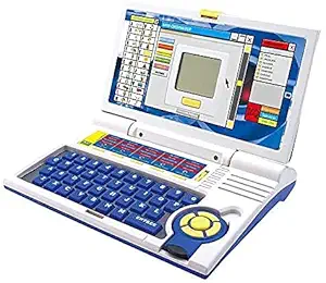 Rubela 20 Activities Games Fun Laptop Educational English Learner with Mouse for Kids Computer Toy Blue Above 3 Years Learning Machine Letter Words Games Mathematic Music Logic Memory Tool Learning