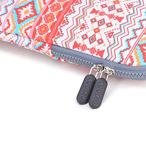 Coodio® ShockProof 30,5-31,8 cm (12-12.5 Zoll) Laptophülle Notebooktasche Schutzhülle Hülle Sleeve Tasche für Apple Das neue MacBook 12 – Bohème Streifen Orange - 3