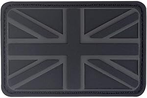 OHRONG Toppa in gomma PVC con bandiera inglese britannica, Regno Unito, Gran Bretagna, tattico 3D morale applique