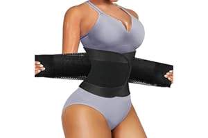 AOGOE Slimming Belt Men Women Belly Belt Neoprene Nano Silver Hula Hoop Belt Fitness Belt Adjustable Belly Way Trainer Sweat Belt Waist Trainer (XXL)