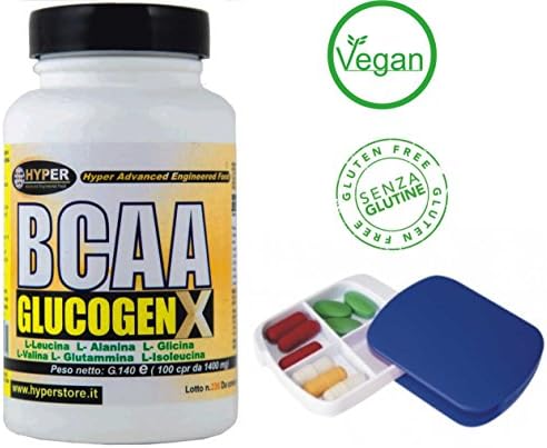 Amino Acids BCAA Glucogenetici 560 grams – 400 Tablets + Pills Cables Acids 6 amino acids (Alanine, Glycine, Leucine, isoleucine, valine, glutamine). Contains one gram of pure amino acids per tablet. Ideal for muscle recovery after a training Intense. Ideal for those paratica, Cycling Effort.
