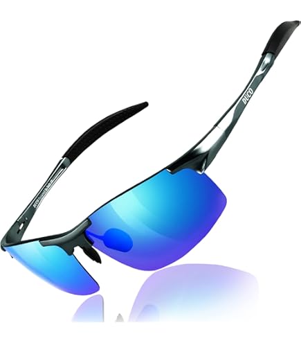 CHEREEKI Lunettes De Soleil Polarisées Homme Femme - Sport Cyclisme Conduite UV400 TR90